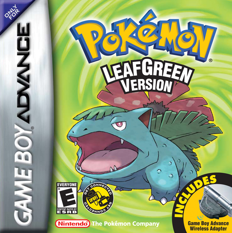 Pokemon Leaf Green Box Art